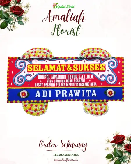 Papan Bunga Ucapan Selamat Air Kuning