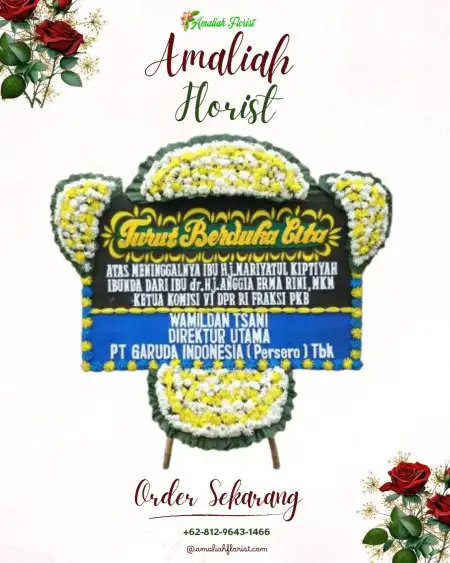 Papan Bunga Duka Air Kuning